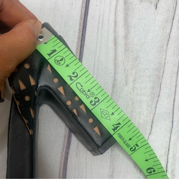 Plume by Farylrobin Black Slingback Chunky 4'' Pumps Block Heels Womens Size 7.5 - Picture 5 of 9